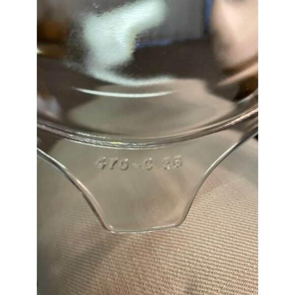 Pyrex Cinderella Casserole Dish with Lid Used Pink Gooseberry Round 473 1 QT 36 - Picture 10 of 16